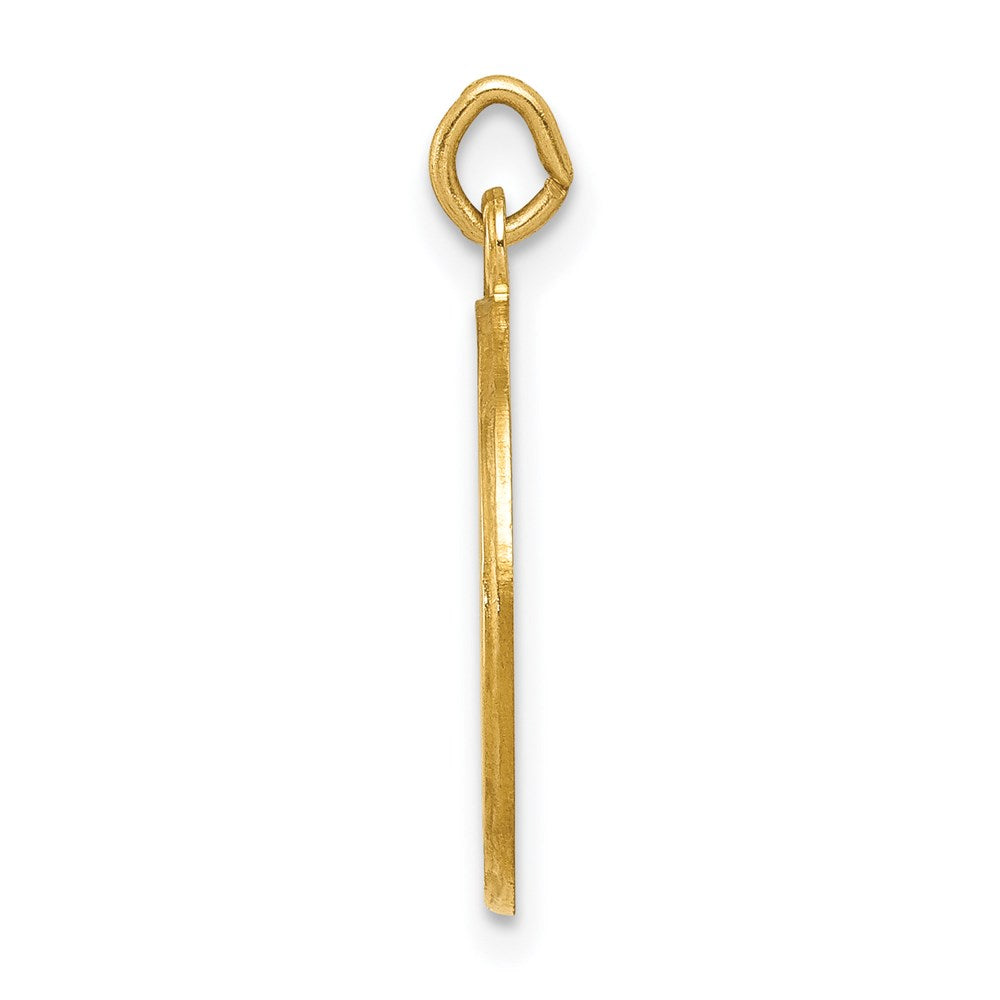 14k Polished and Satin Solid CONFIRMATION with Cross Charm
