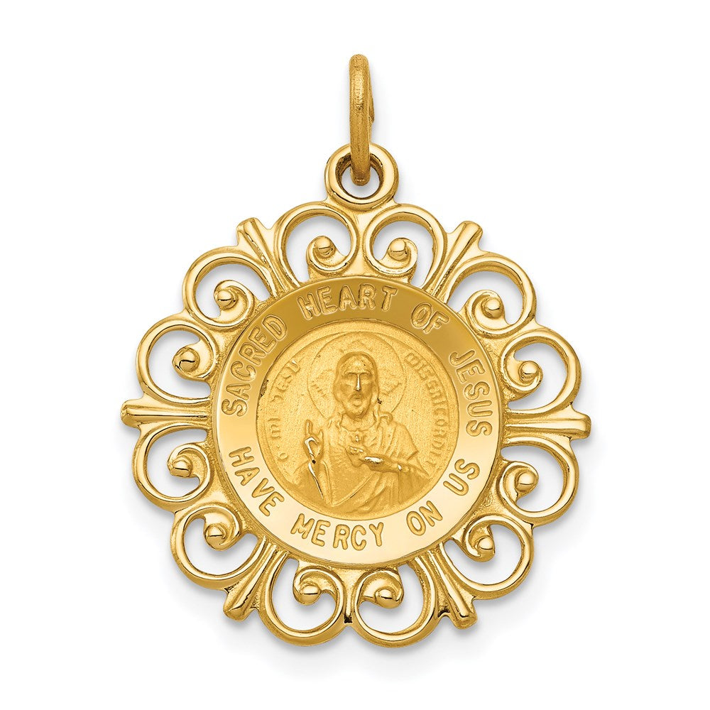 Solid;Polished;Satin;Die struck;14k Yellow gold;Flat back;Not engraveable by QG