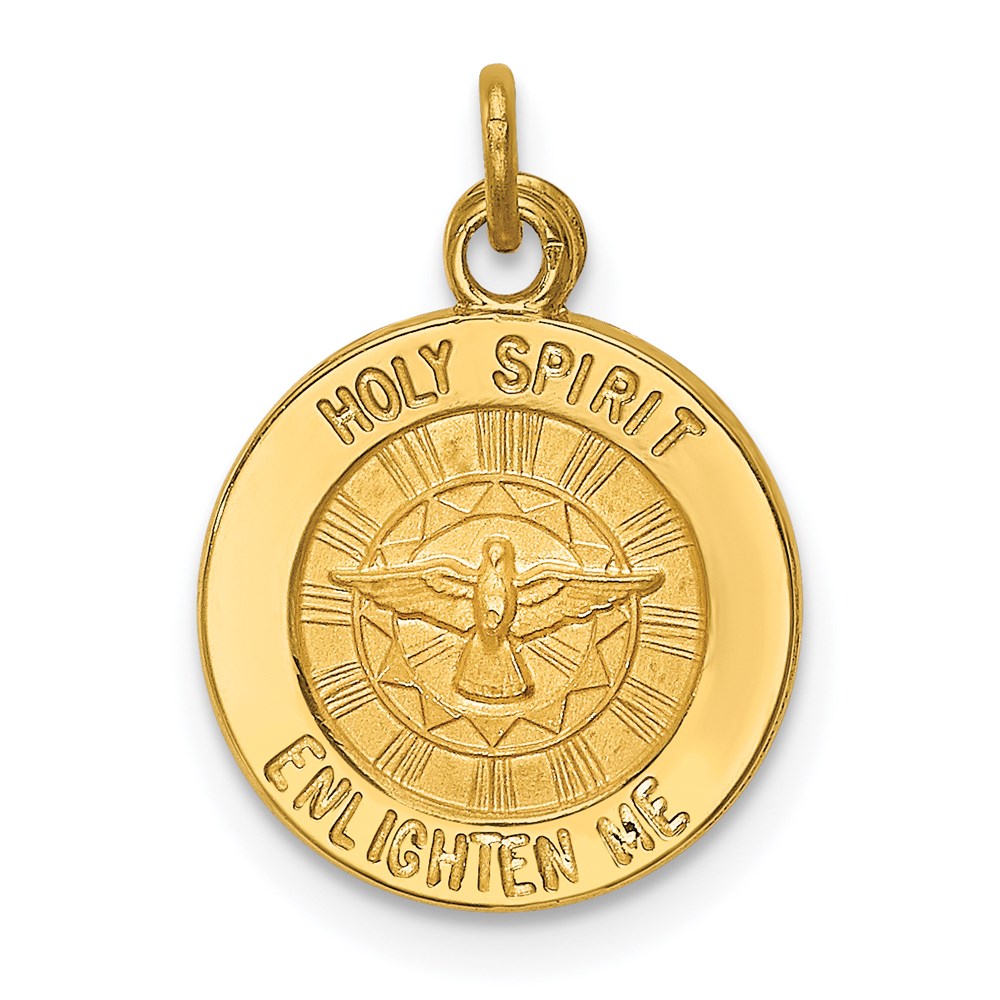 Solid;Die struck;14k Yellow gold;Engravable;Polished back;Polished & satin