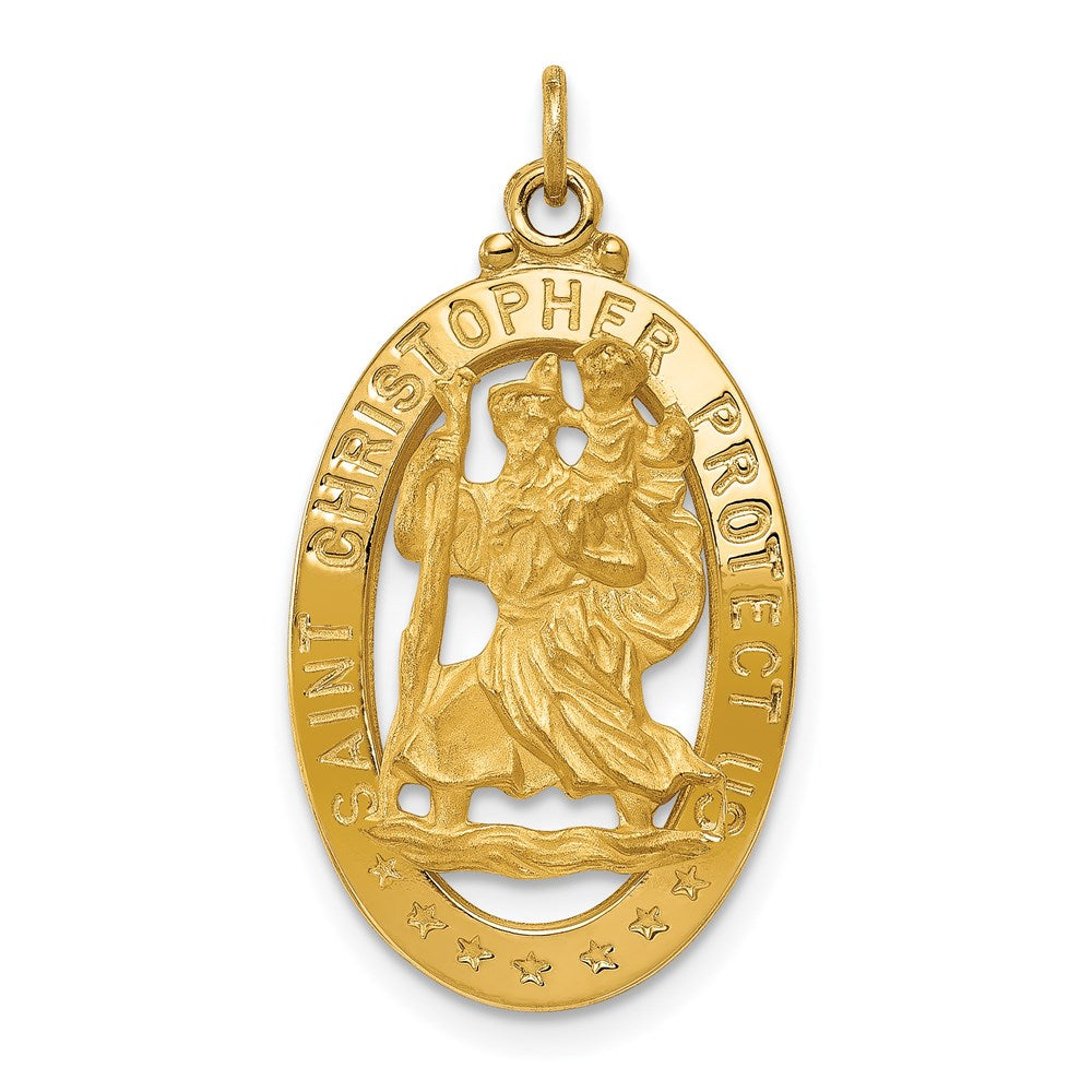 Solid;Polished;Satin;Die struck;14k Yellow gold;Polished back