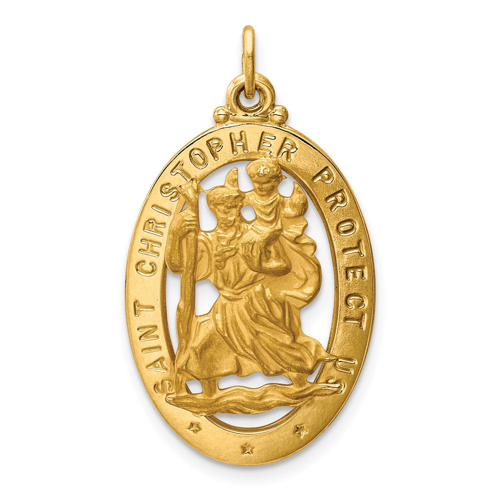 Solid;Polished;Satin;Die struck;14k Yellow gold;Polished back