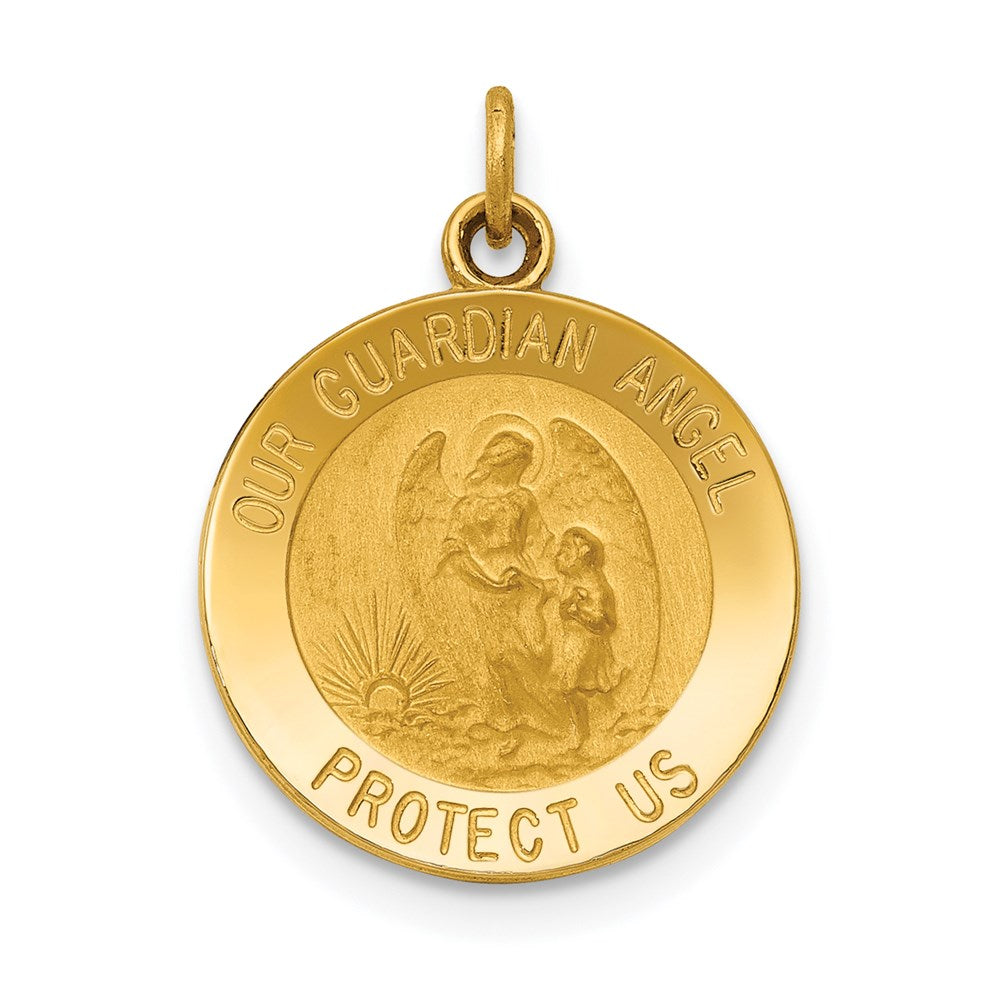 Solid;Die struck;14k Yellow gold;Engravable;Polished back;Polished & satin