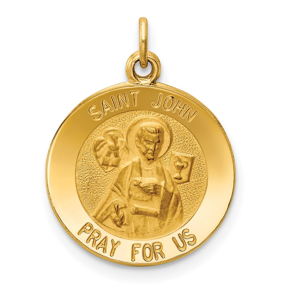 Solid;Die struck;14k Yellow gold;Engravable;Polished back;Polished & satin