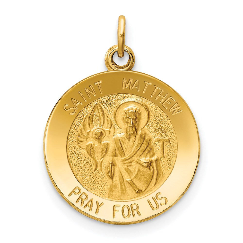Solid;Die struck;14k Yellow gold;Engravable;Polished back;Polished & satin