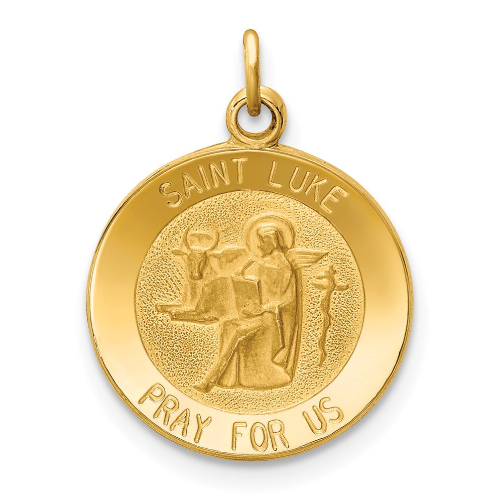 Solid;Die struck;14k Yellow gold;Engravable;Polished back;Polished & satin