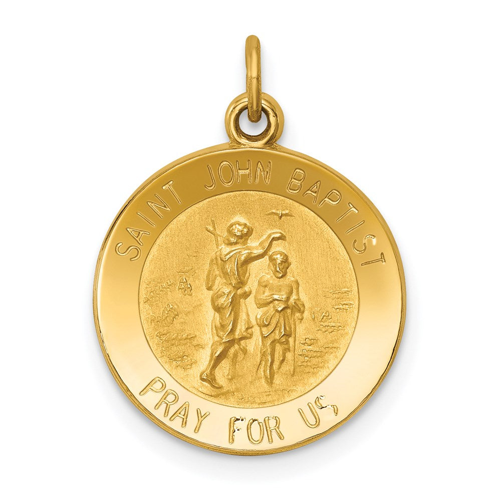 Solid;Die struck;14k Yellow gold;Engravable;Polished back;Polished & satin