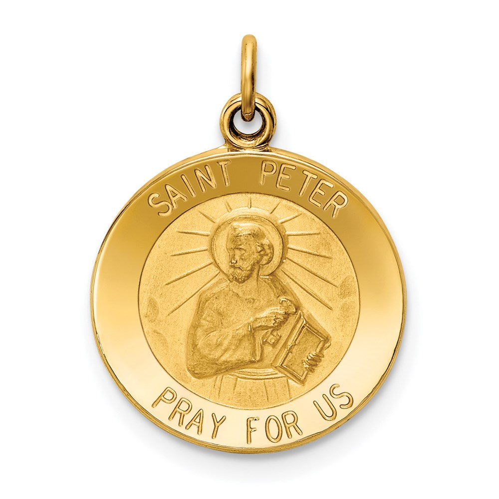 Solid;Die struck;14k Yellow gold;Engravable;Polished back;Polished & satin