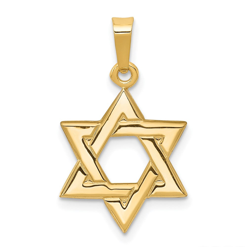 Solid;Polished;Die struck;14k Yellow gold;Flat back;Polished back