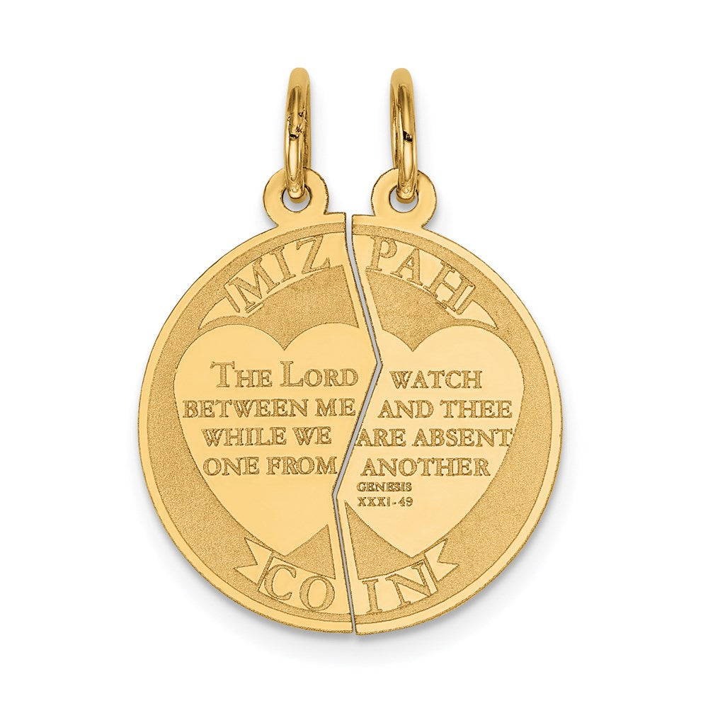 Solid;Polished;14k Yellow gold;Stamped;Flat back;Engravable;Laser Etched