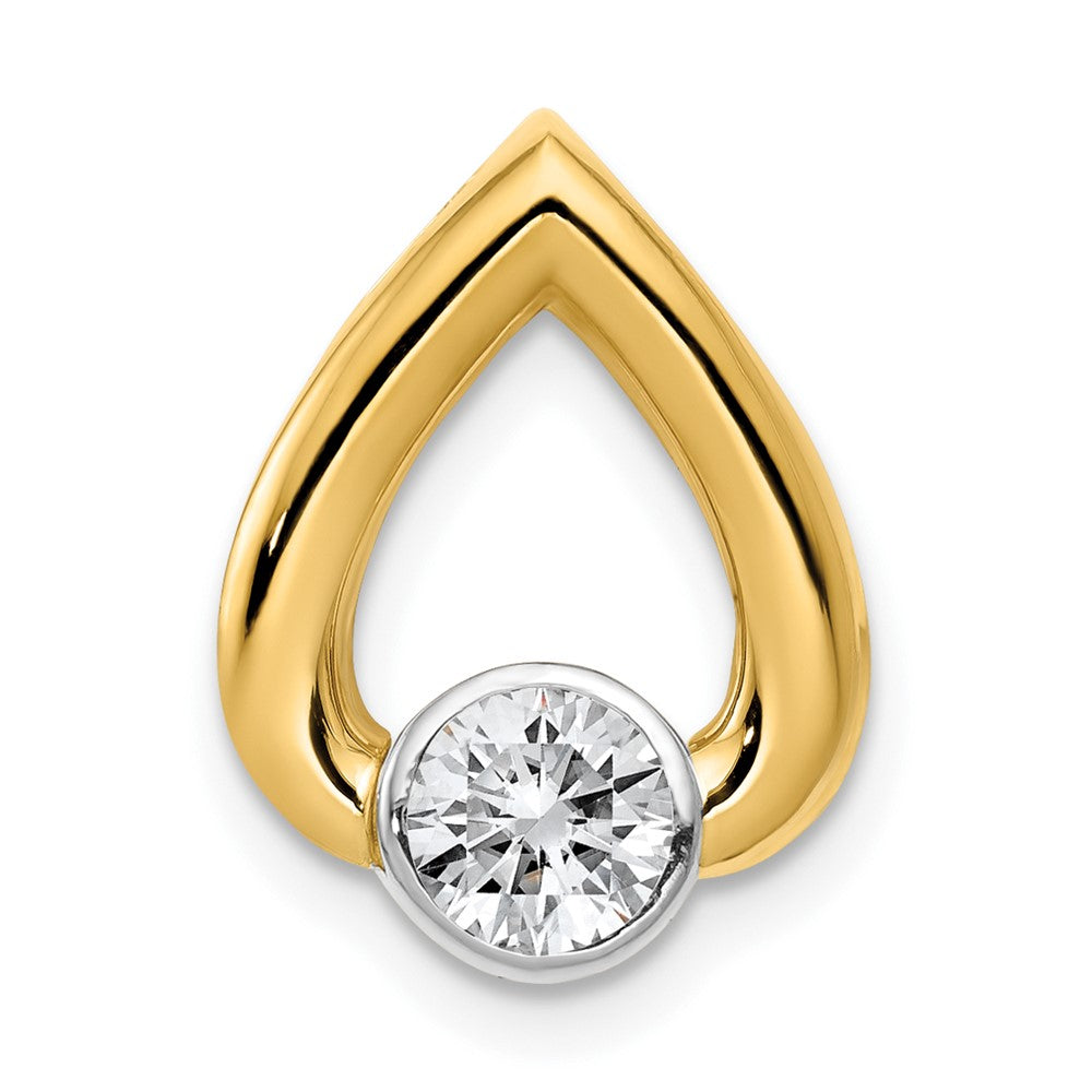 Solid;Casted;Polished;14K Two-tone;Avail. in 18k yellow gold;Avail. in 14k white gold;Avail. in 14k yellow gold;Avail. in platinum;Avail. in 18k white gold;Fits up to 2mm regular