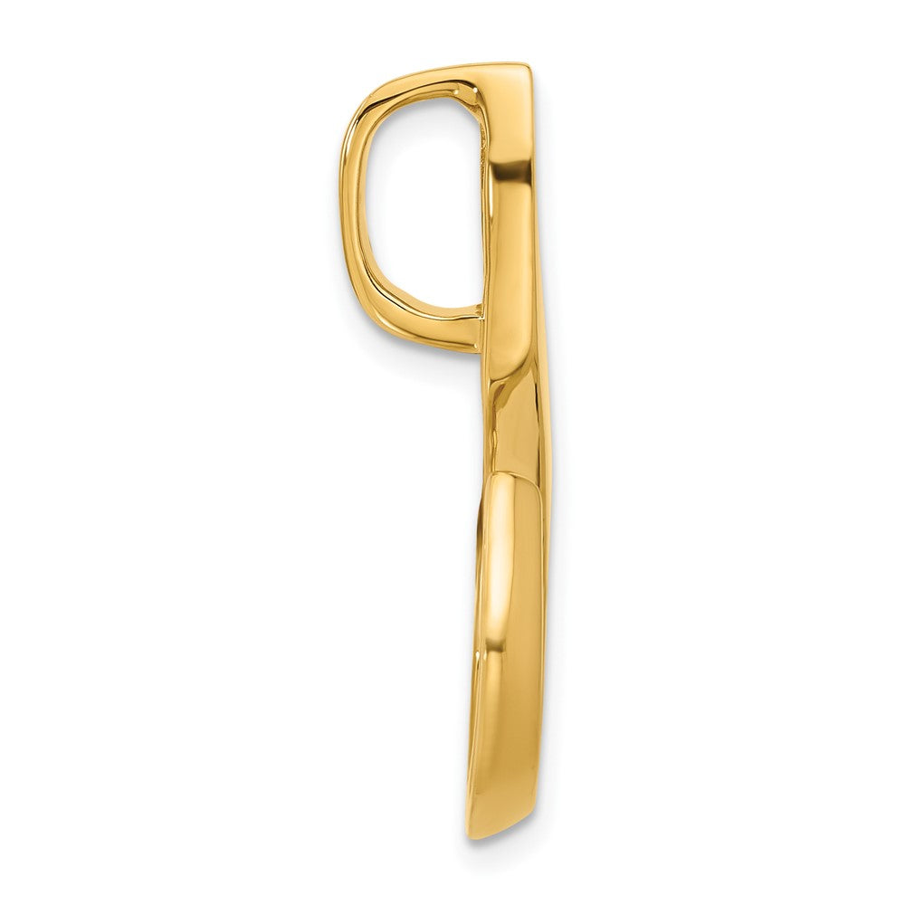 14k Fancy Peg-Set Diamond Slide Mounting Fits up to 6mm Regular/Fancy/Reversible Omega