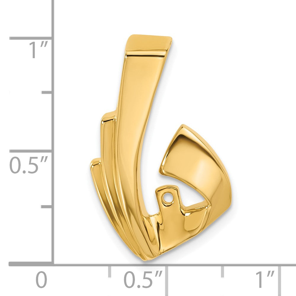 14k Peg-Set Diamond Slide Mounting Fits up to 4mm Regular/6mm Fancy or Reversible Omega