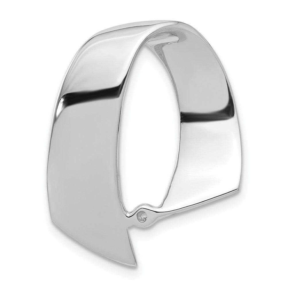 Casted;Polished;14K White gold;Avail. in 18k yellow gold;Avail. in platinum;Peg set;Avail. in 18k white gold;Fits up to 10mm