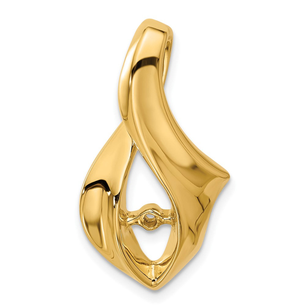 Solid;Casted;Polished;14k Yellow gold;Avail. in 18k yellow gold;Avail. in platinum;Peg set;Avail. in 18k white gold;Fits up to 6mm regular;Fits up to 8mm fancy