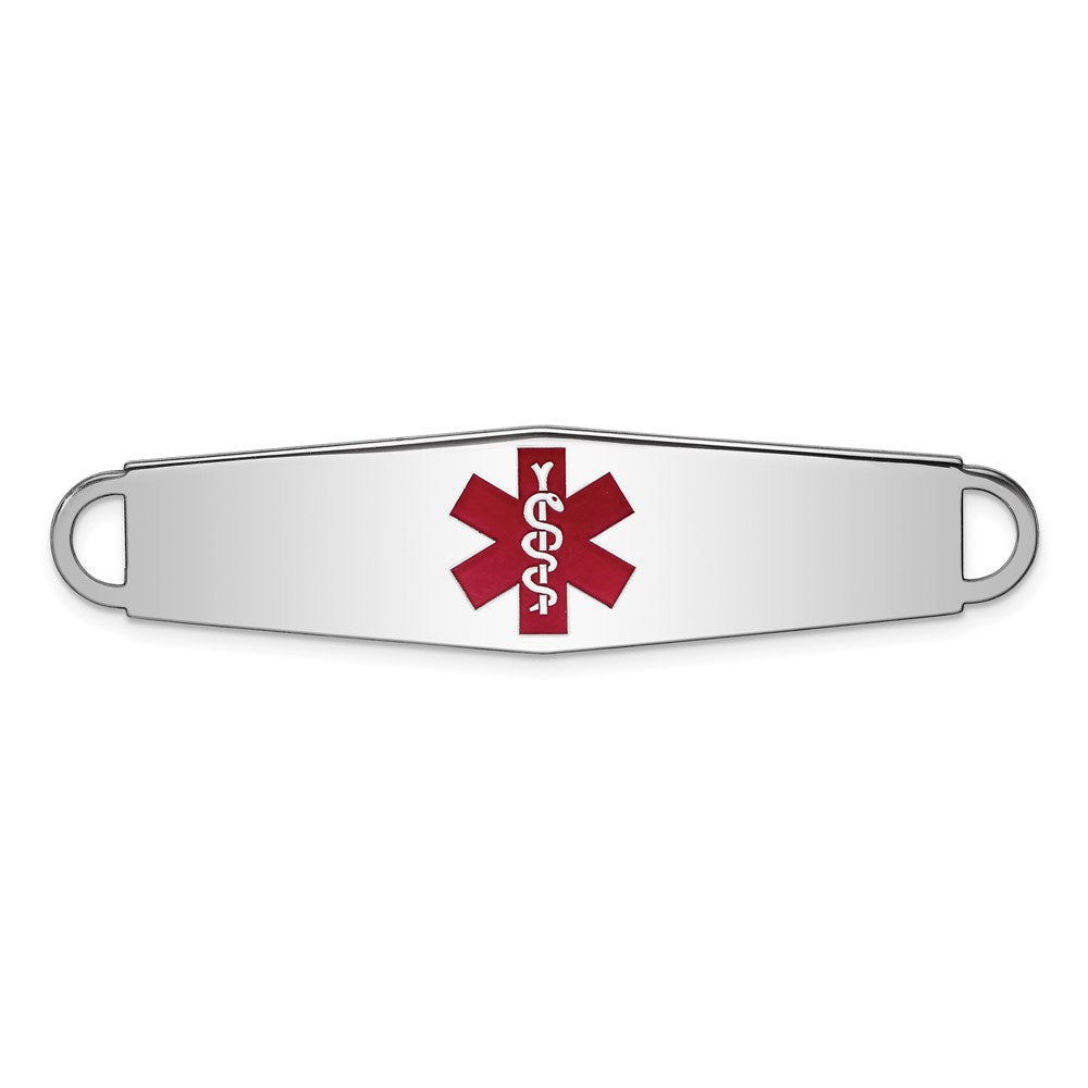 Solid;Casted;Polished;Engravable;Enamel;Sterling silver