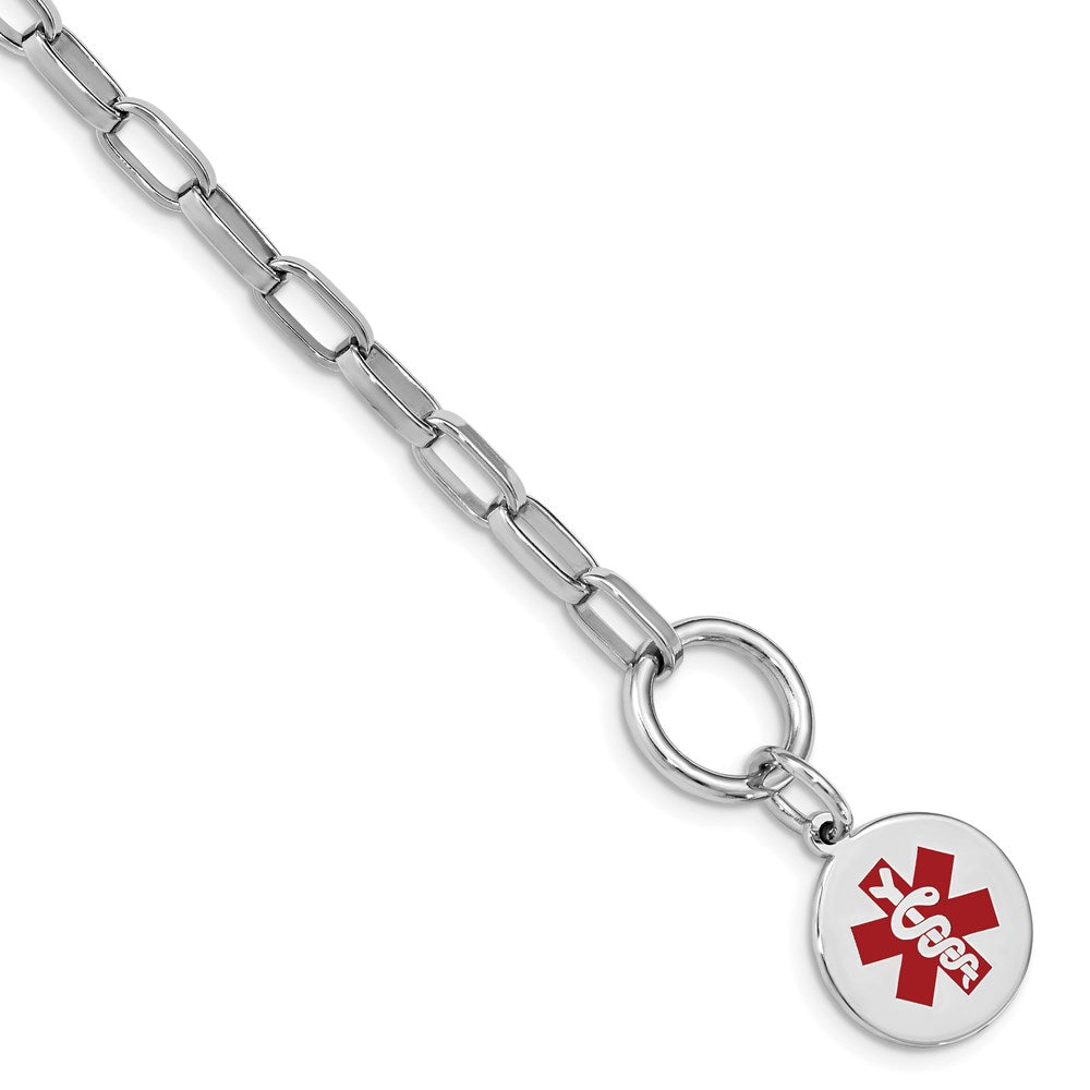 Casted;Polished;Engravable;Enamel;Sterling silver;Toggle