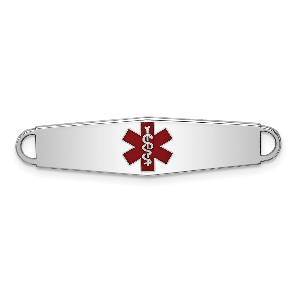 Solid;Casted;Polished;Engravable;Enamel;Sterling silver
