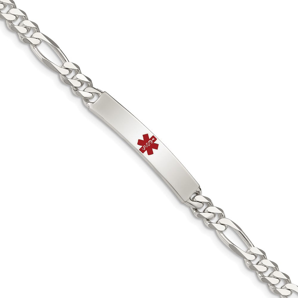 Polished;Engravable;Enamel;Lobster;Sterling silver