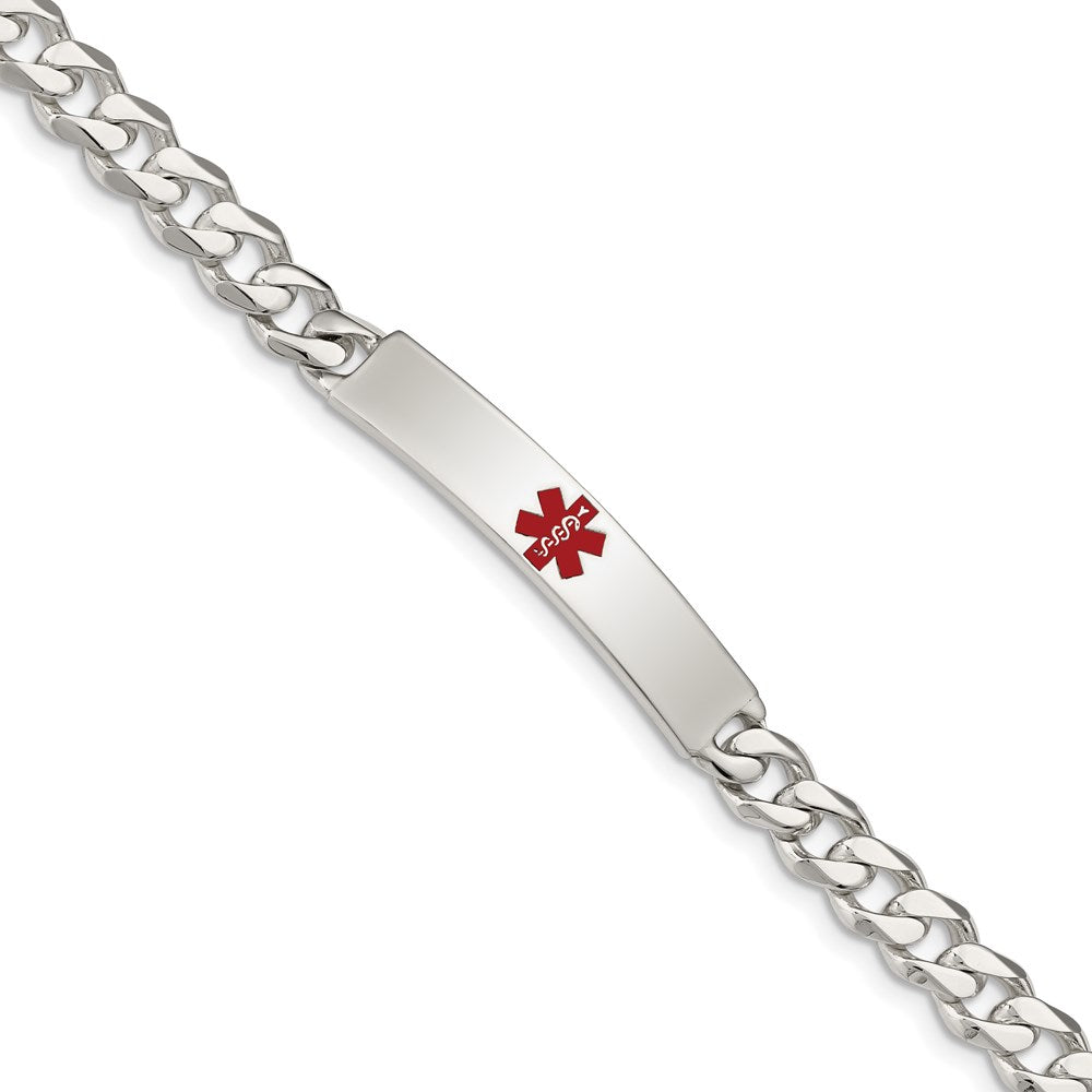 Polished;Engravable;Enamel;Lobster;Sterling silver