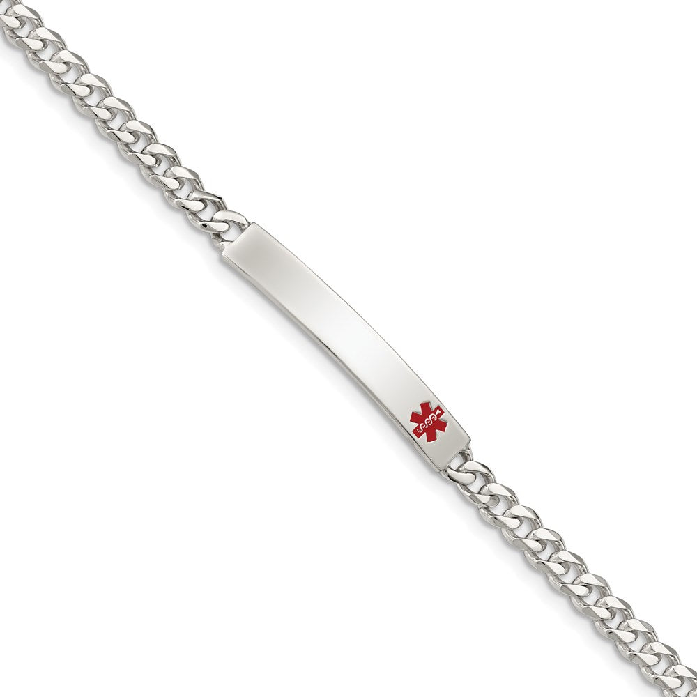 Polished;Engravable;Enamel;Lobster;Sterling silver