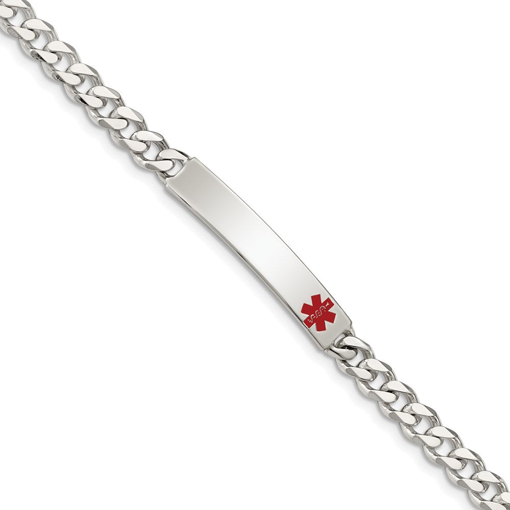 Polished;Engravable;Enamel;Lobster;Sterling silver