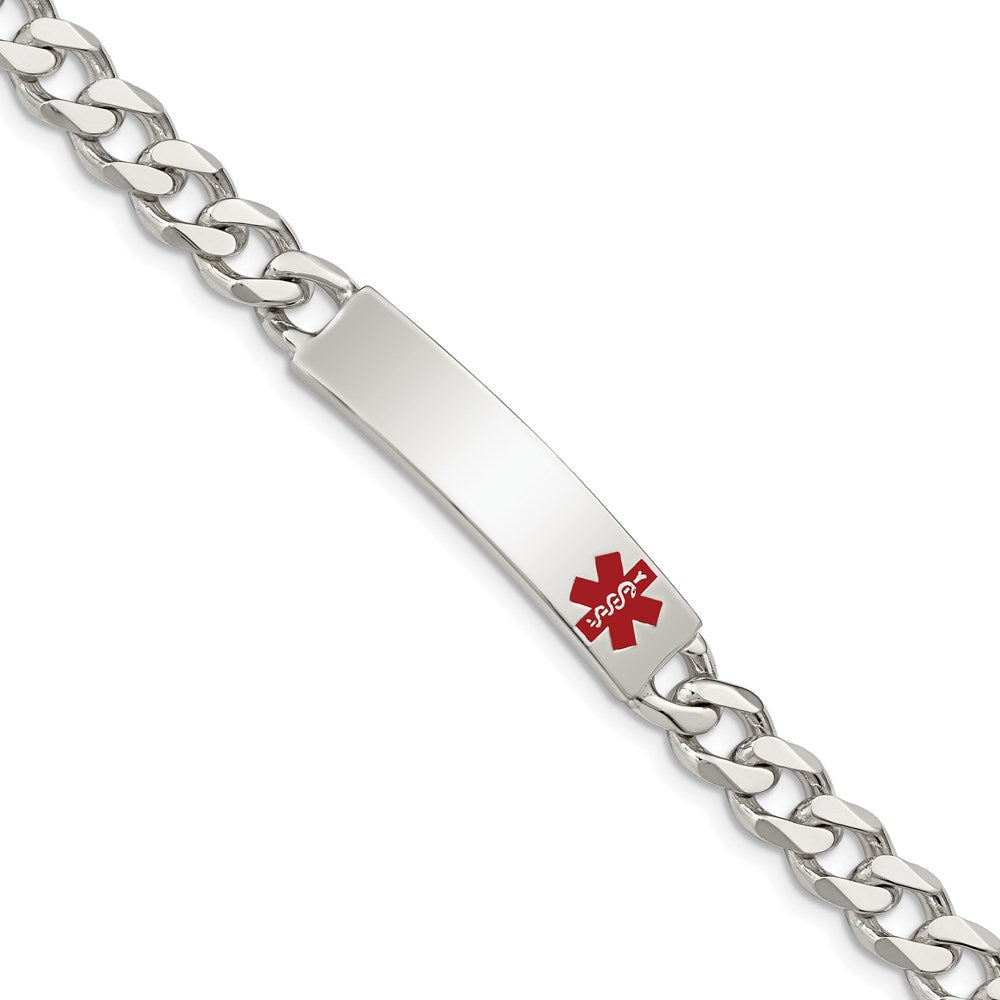 Polished;Engravable;Enamel;Lobster;Sterling silver