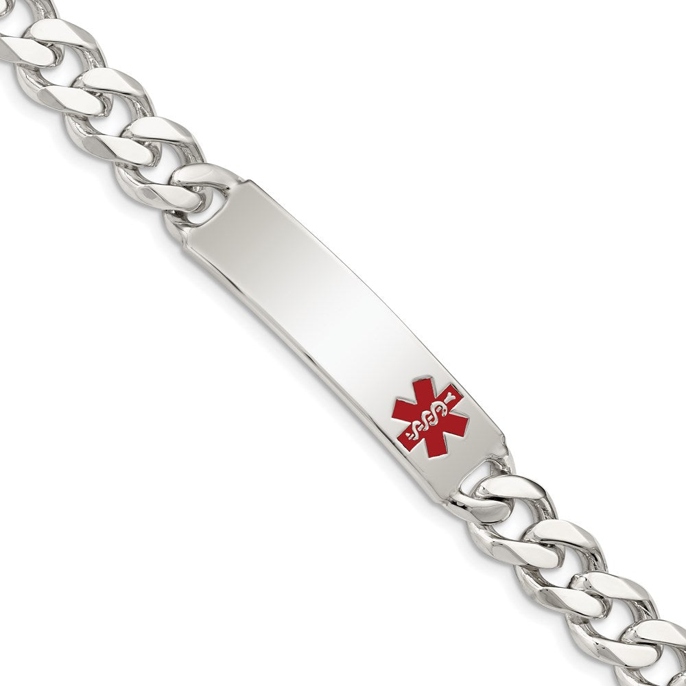 Polished;Engravable;Enamel;Lobster;Sterling silver