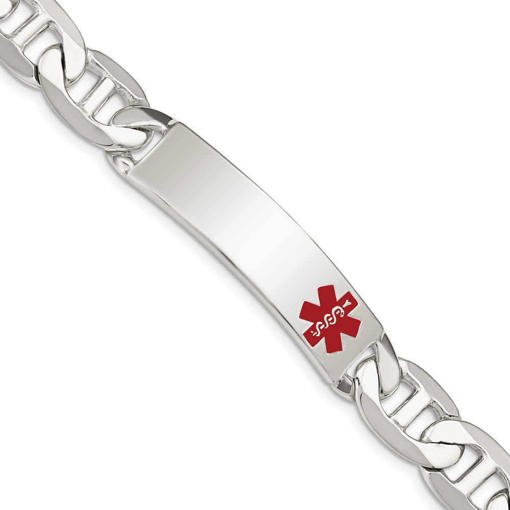 Polished;Engravable;Enamel;Lobster;Sterling silver