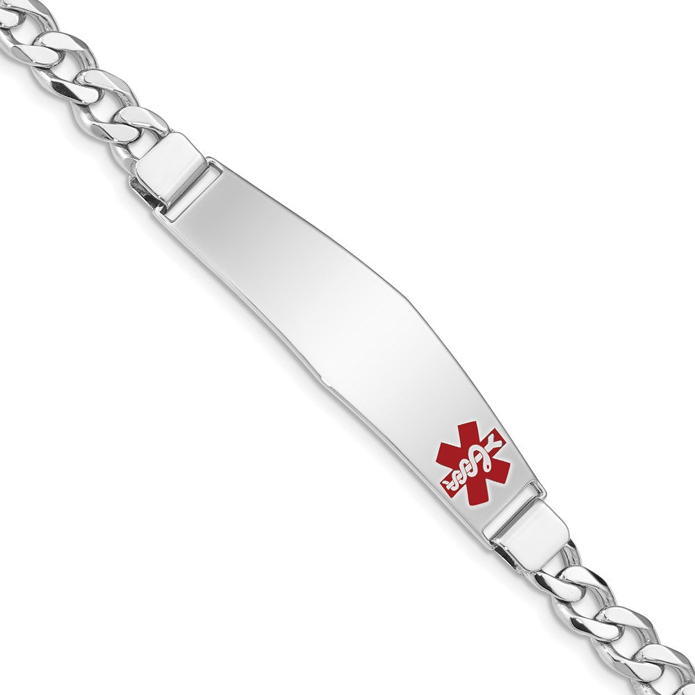 Casted;Polished;Engravable;Enamel;Lobster;Sterling silver