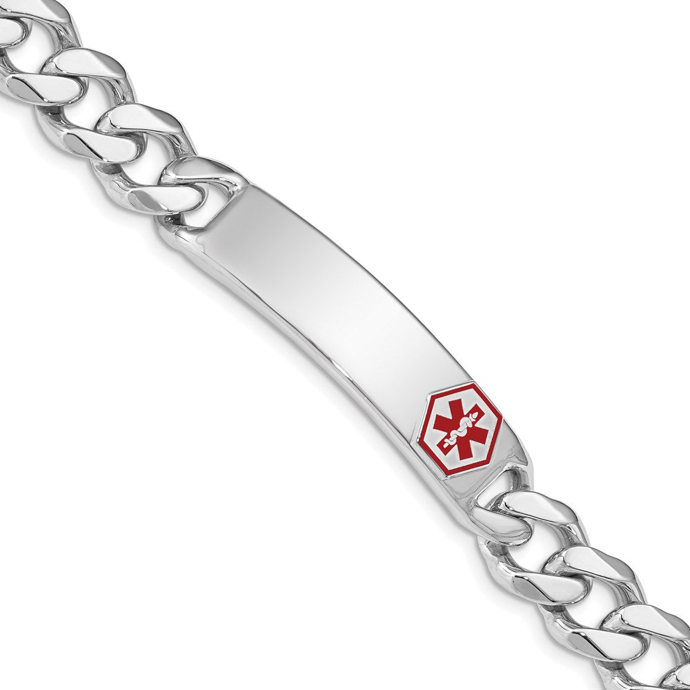 Casted;Polished;Engravable;Enamel;Lobster;Sterling silver