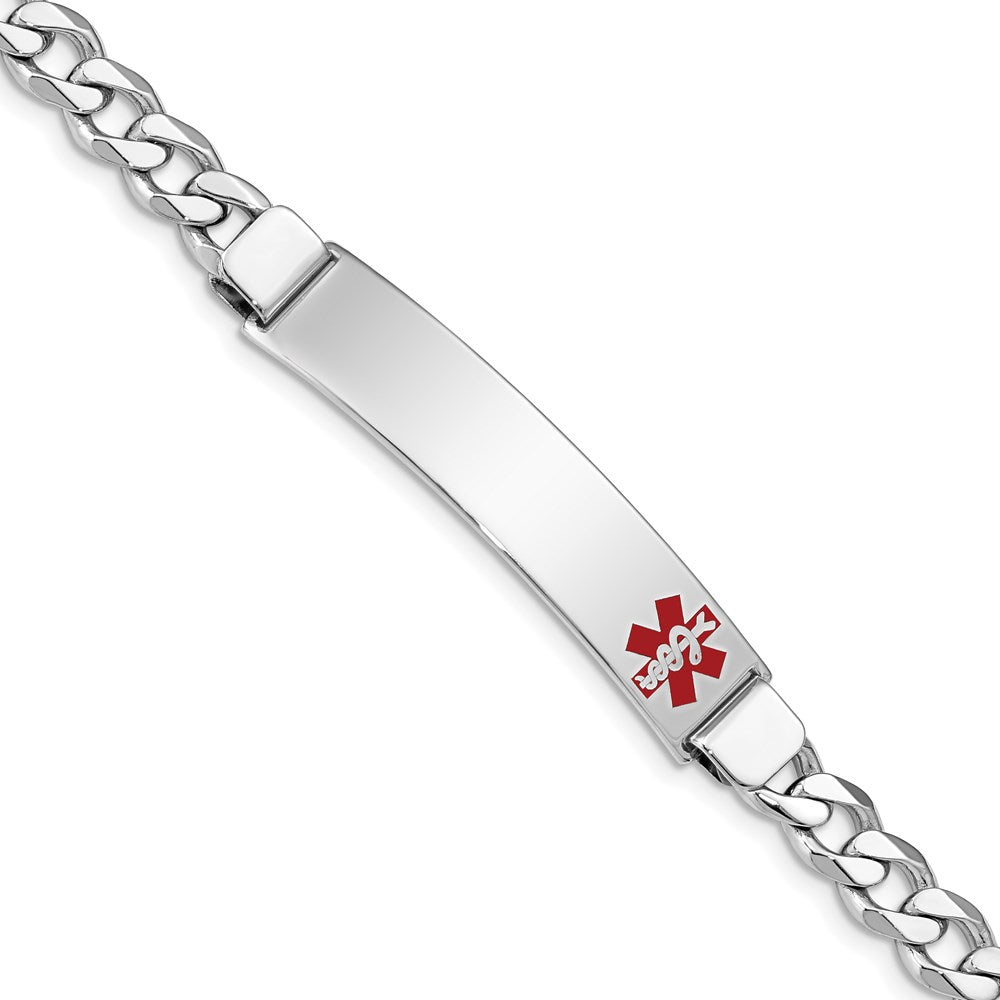 Casted;Polished;Engravable;Enamel;Lobster;Sterling silver