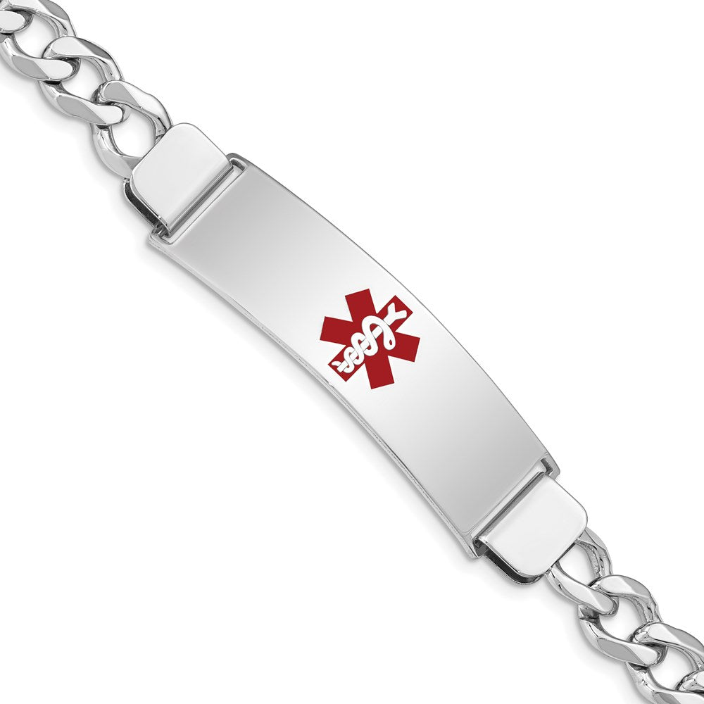 Casted;Polished;Engravable;Enamel;Lobster;Sterling silver