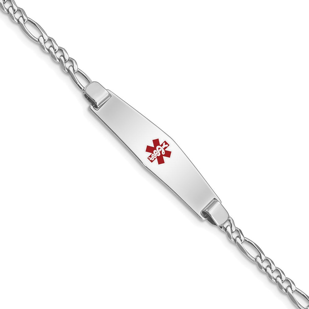 Casted;Polished;Engravable;Enamel;Lobster;Sterling silver