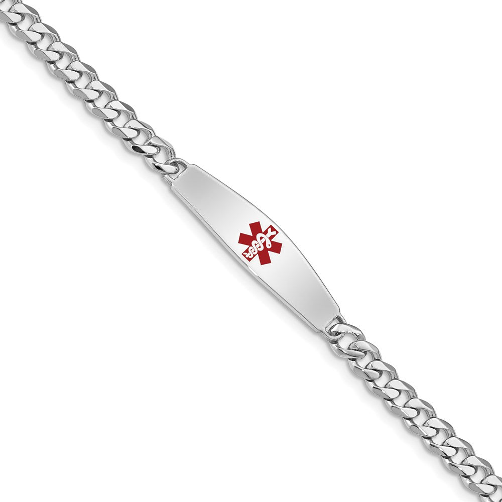 Casted;Polished;Engravable;Enamel;Lobster;Sterling silver