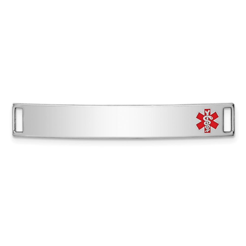 Casted;Polished;Engravable;Enamel;Sterling silver