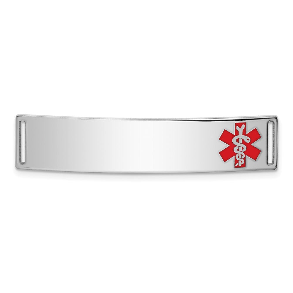 Casted;Polished;Engravable;Enamel;Sterling silver
