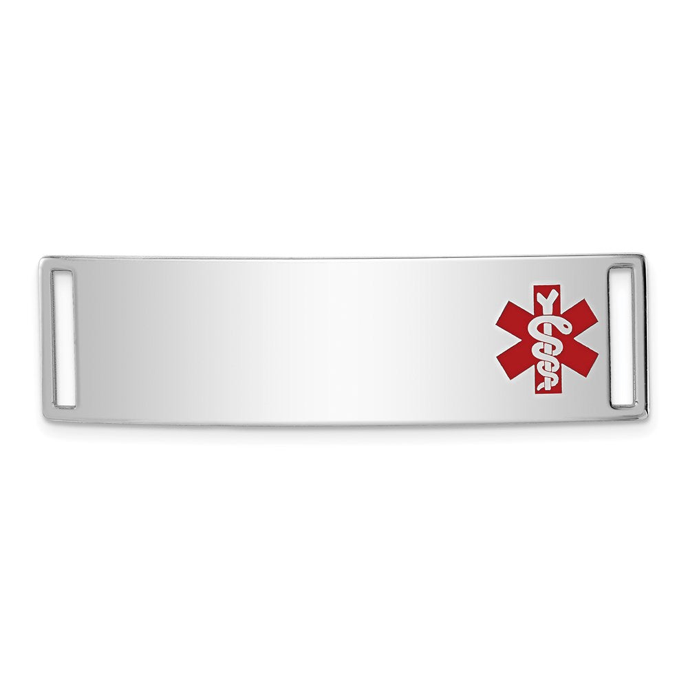 Casted;Polished;Engravable;Enamel;Sterling silver