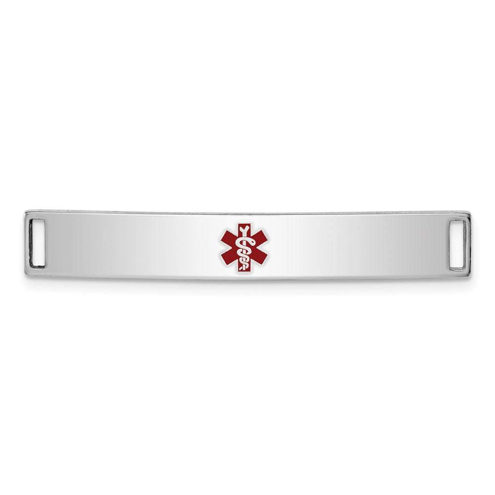 Polished;Engravable;Enamel;Sterling silver