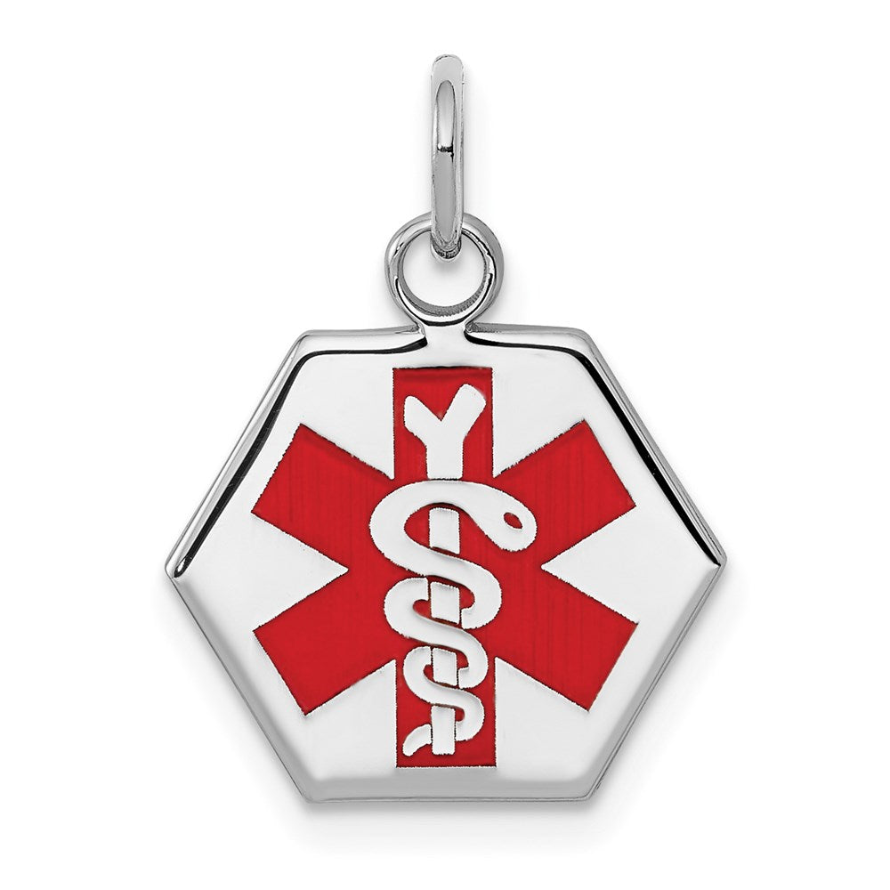 Polished;Engravable;Enamel;Sterling silver