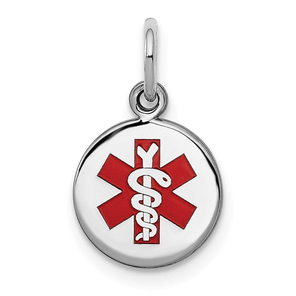 Polished;Engravable;Enamel;Sterling silver