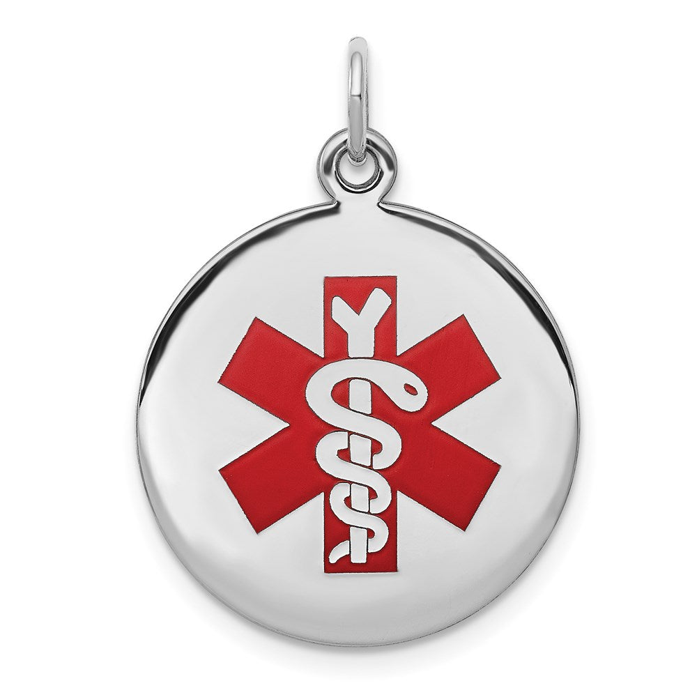 Polished;Engravable;Enamel;Sterling silver