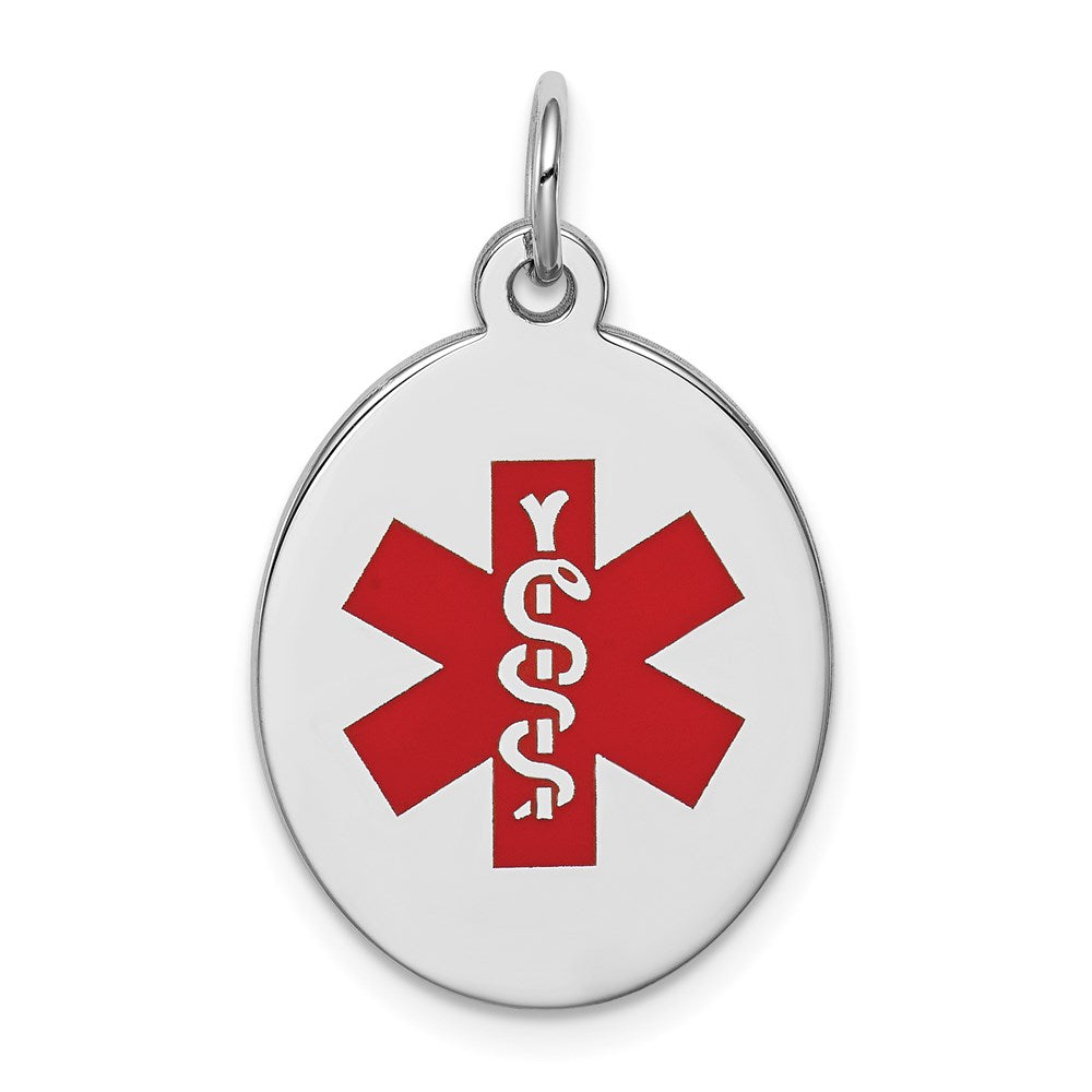 Polished;Engravable;Enamel;Sterling silver