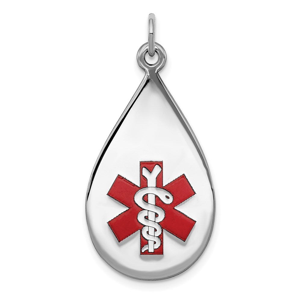 Polished;Engravable;Enamel;Sterling silver
