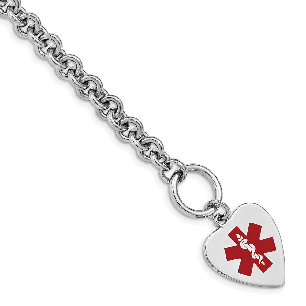Casted;Polished;Engravable;Enamel;Sterling silver;Toggle