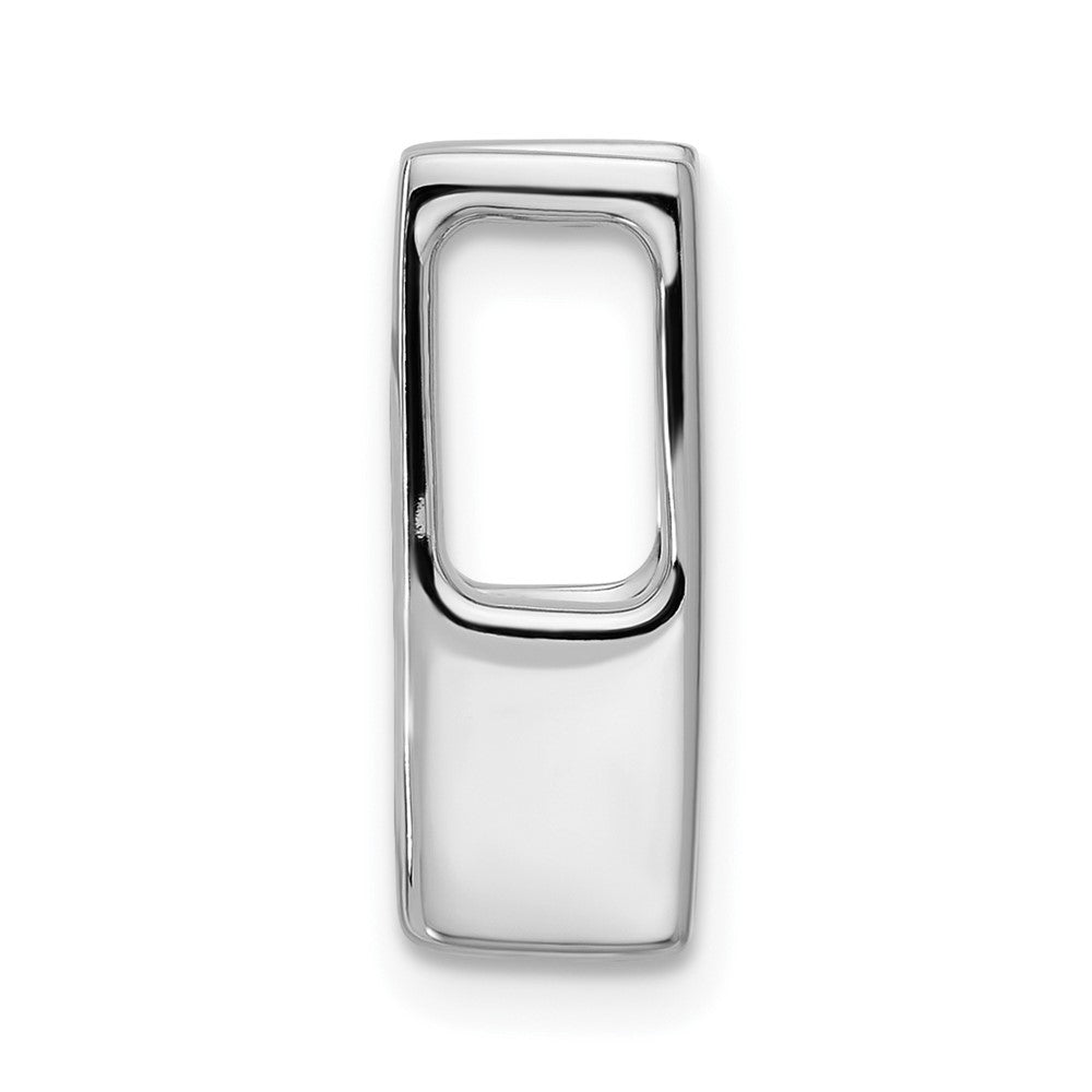 14k White Gold Holds 5.25mm Stone Slide Mounting Fits up to 6mm Regular/Fancy/Reversible Omega