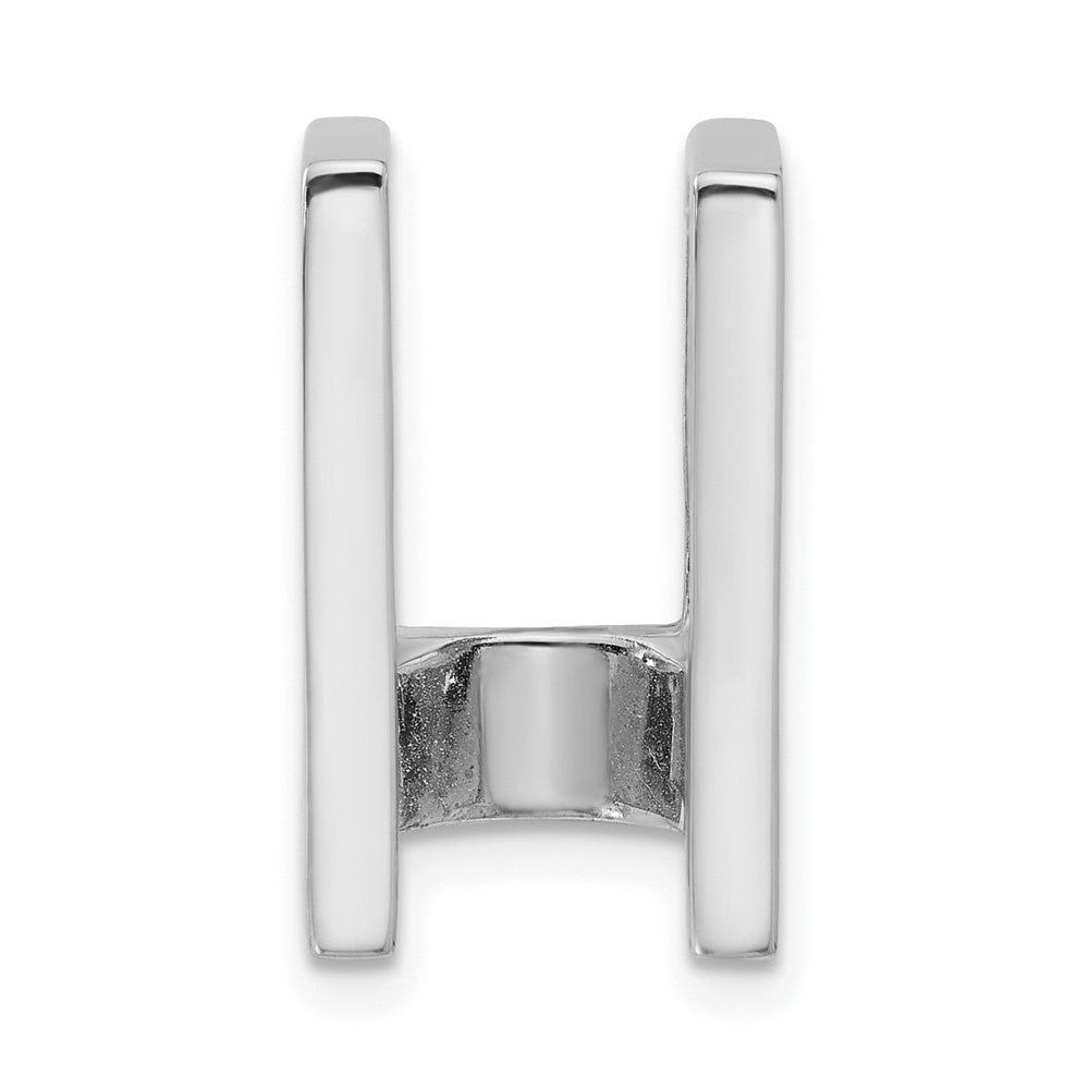 Casted;Polished;14K White gold;Avail. in 18k yellow gold;Avail. in platinum;Avail. in 18k white gold;Fits up to 8mm regular;Fits up to 10mm fancy