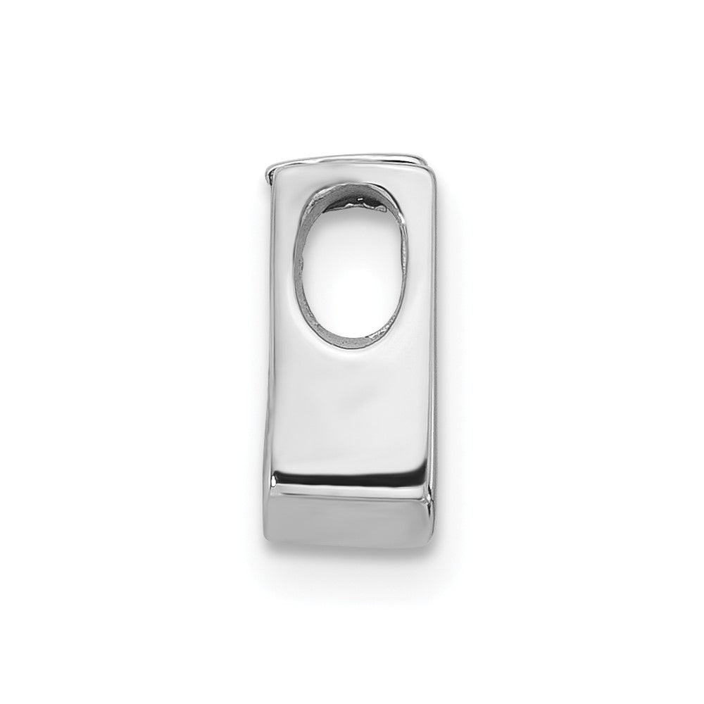 14k White Gold Holds 3.75mm Stone Slide Mounting Fits up to 2mm Regular/3mm Fancy or Reversible Omega
