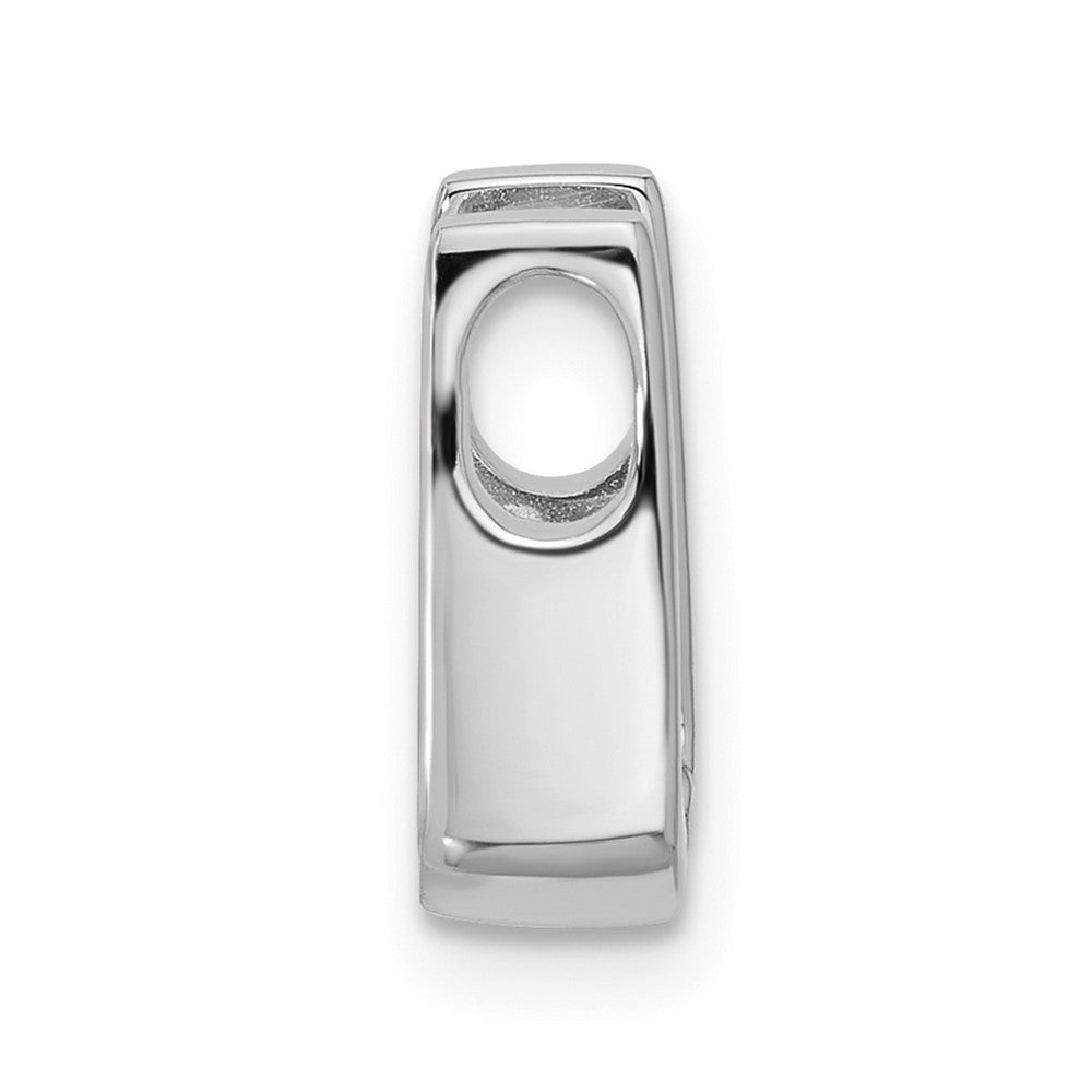 14k White Gold Holds 4.0mm Stone Slide Mounting Fits up to 2mm Regular/3mm Fancy or Reversible Omega