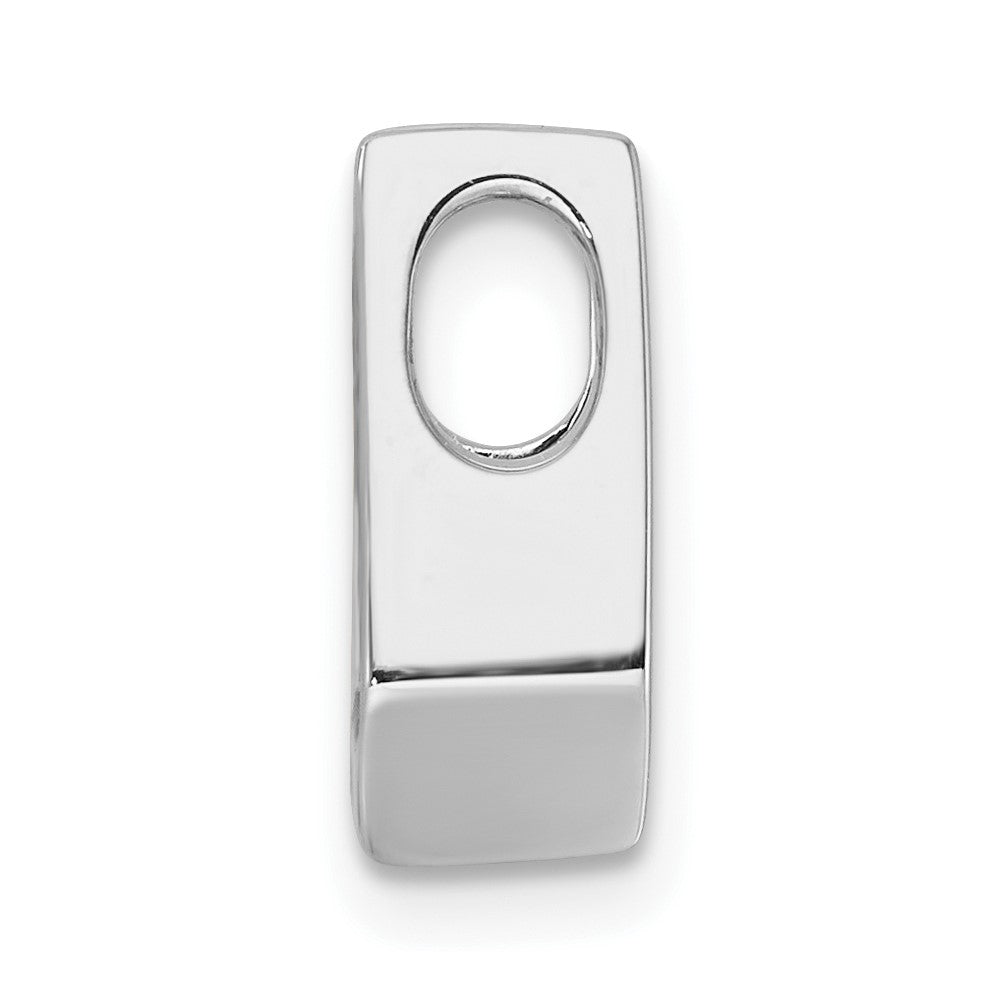 14k White Gold Holds 4.5mm Stone Slide Mounting Fits up to 2mm Regular/3mm Fancy or Reversible Omega