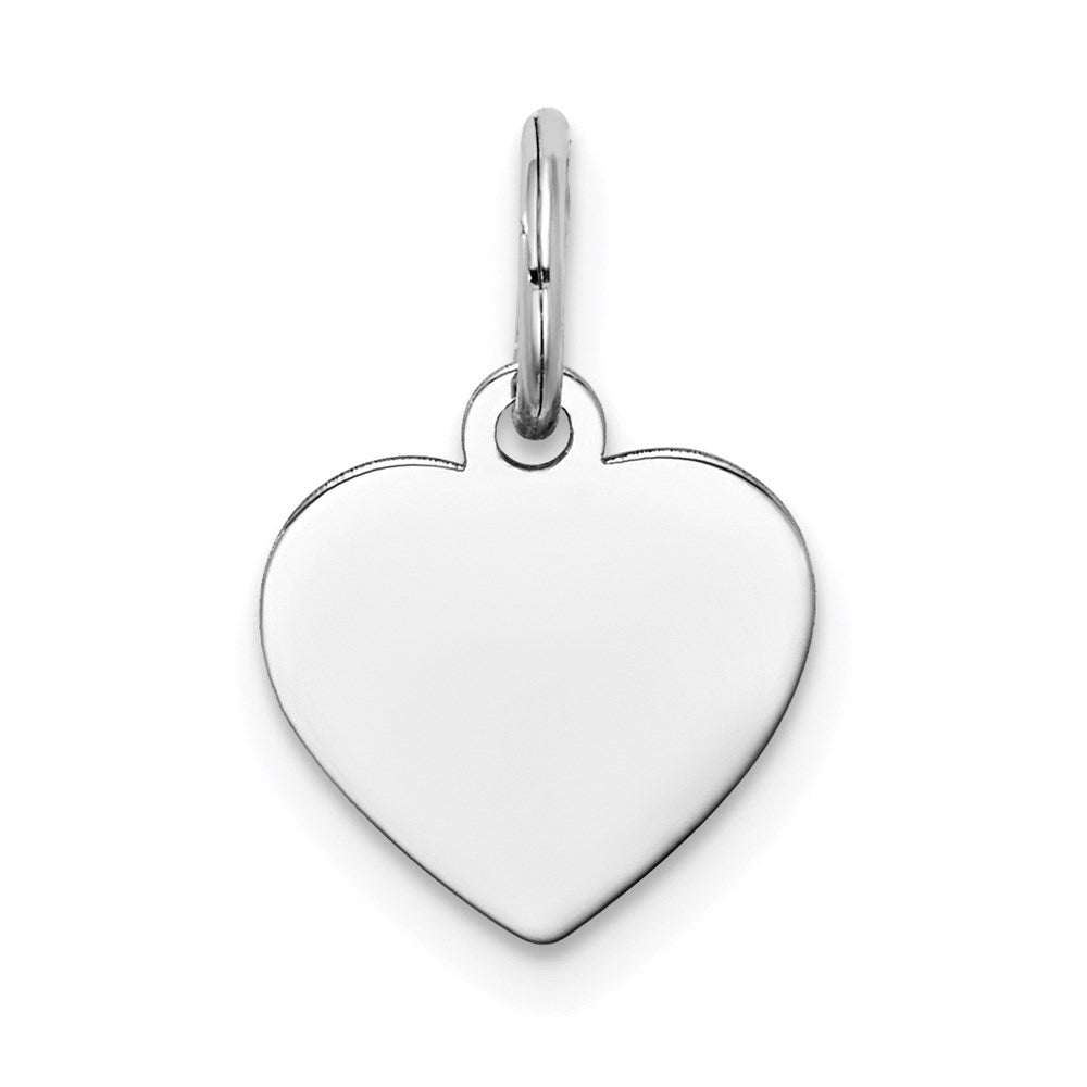 Solid;Polished;14K White gold;Engravable